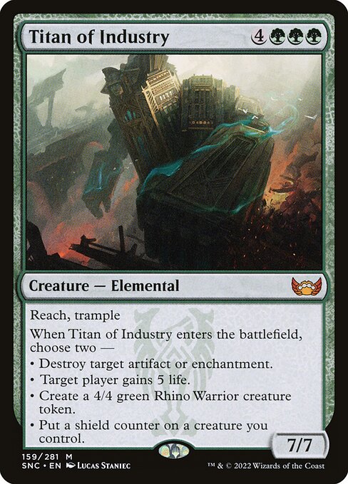 Titan of Industry - Streets of New Capenna Mythic Card