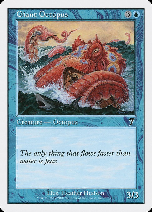 Giant Octopus - Seventh Edition Common Card