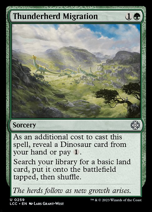 Thunderherd Migration - The Lost Caverns of Ixalan Commander Uncommon Card