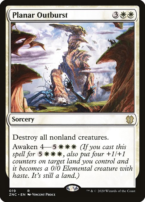 Planar Outburst - Zendikar Rising Commander Rare Card