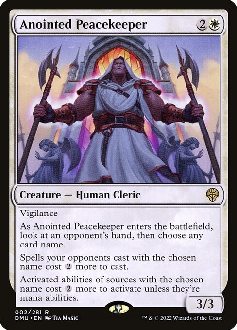Anointed Peacekeeper - Dominaria United Rare Card