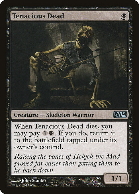 Tenacious Dead - Magic 2014 Uncommon Card