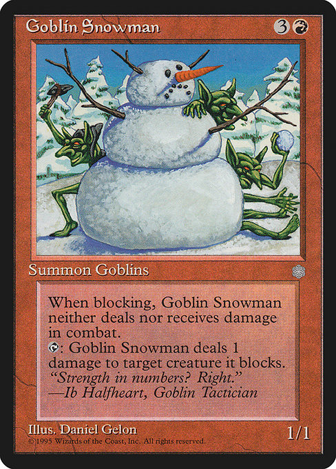 Goblin Snowman - Ice Age Uncommon Card