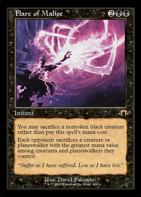 Flare of Malice - Modern Horizons 3 Rare Card