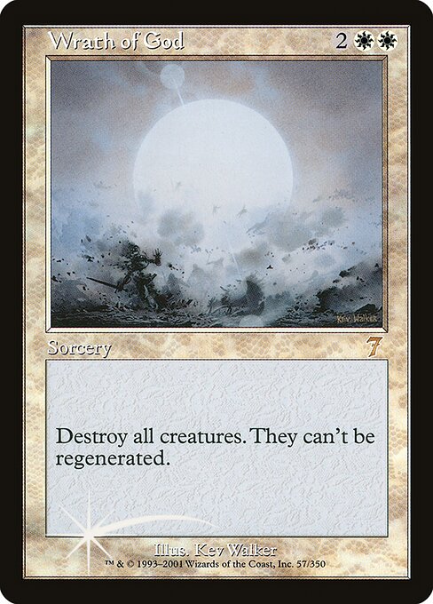Wrath of God - Seventh Edition Rare Card