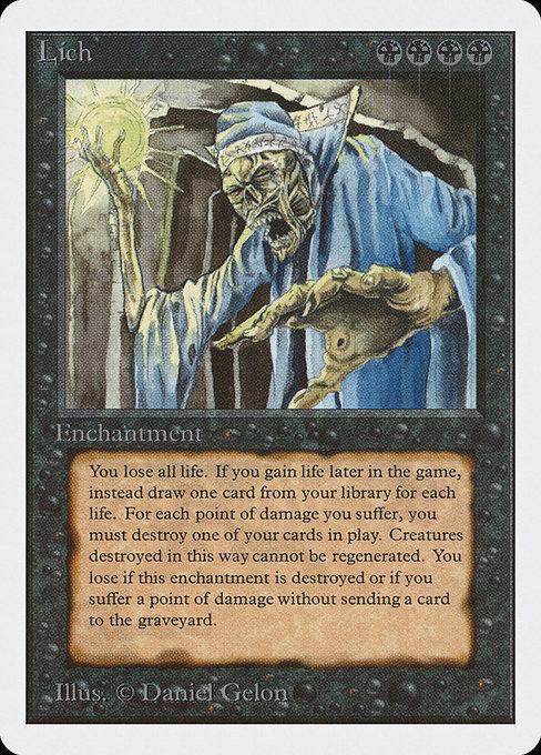 Lich - Unlimited Edition Rare Card