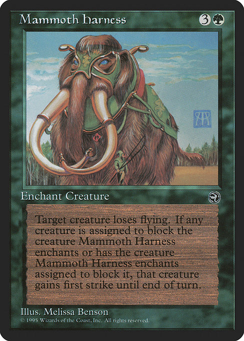Mammoth Harness - Homelands Rare Card