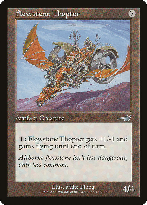 Flowstone Thopter - Nemesis Uncommon Card