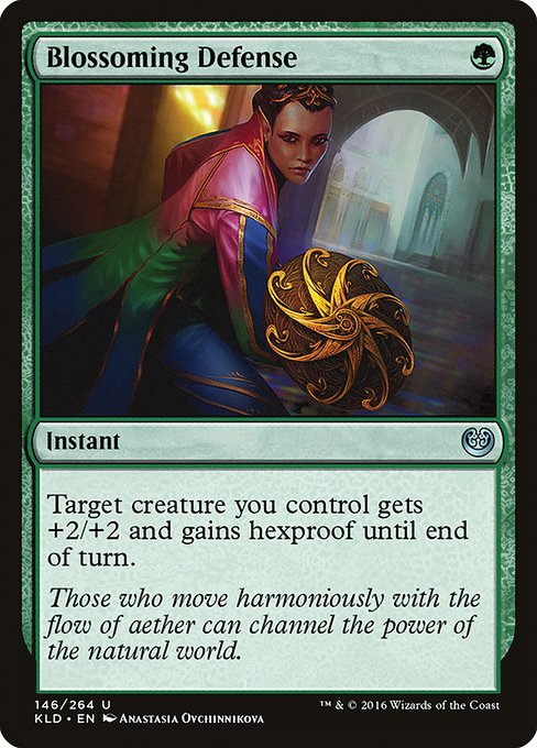 Blossoming Defense - Kaladesh Uncommon Card