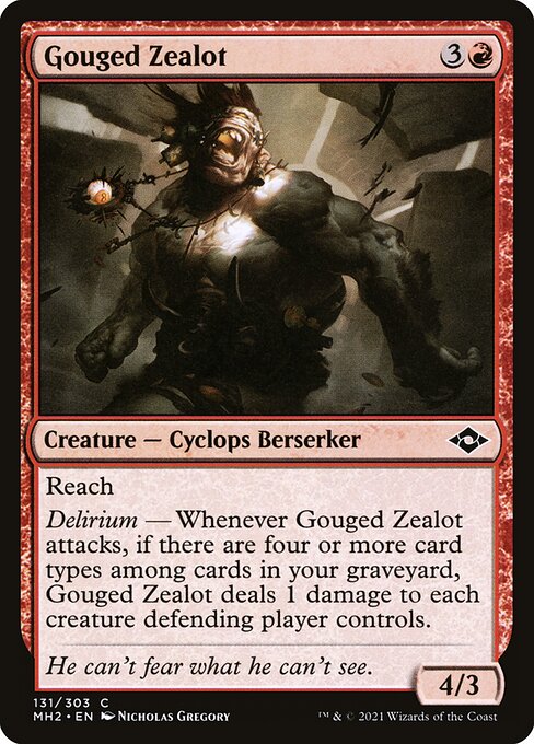 Gouged Zealot - Modern Horizons 2 Common Card