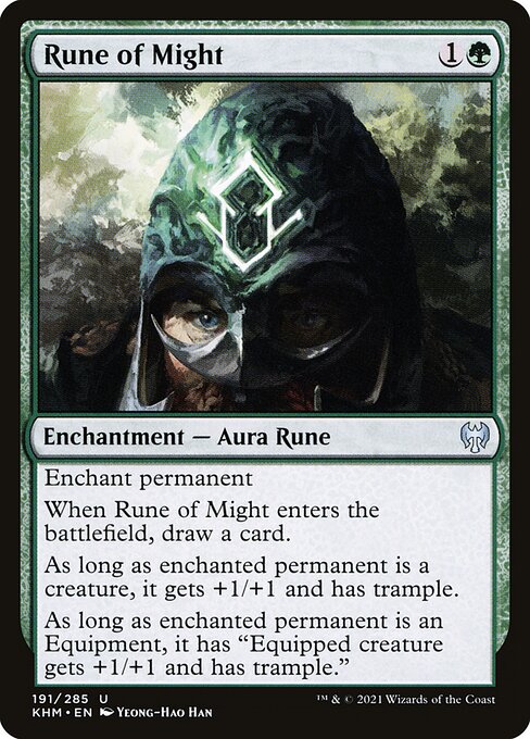Rune of Might - Kaldheim Uncommon Card