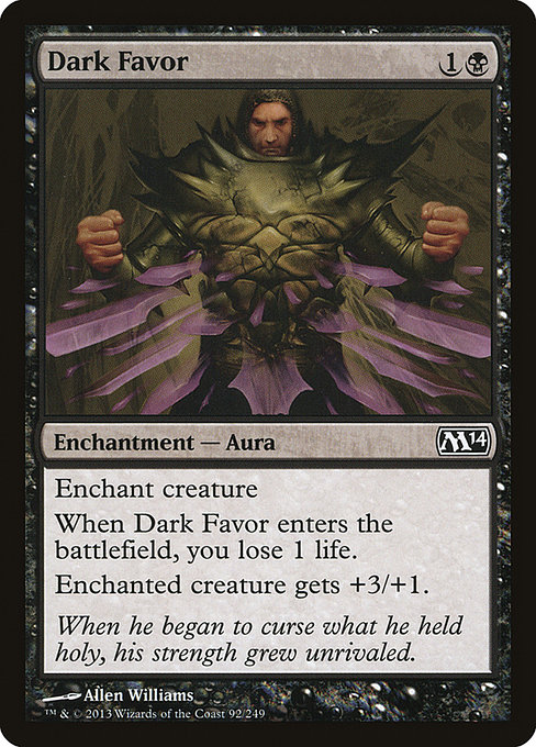 Dark Favor - Magic 2014 Common Card