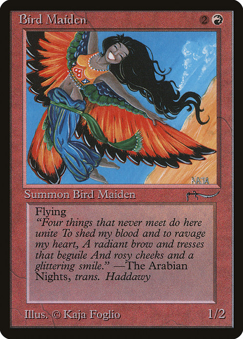 Bird Maiden - Arabian Nights Common Card