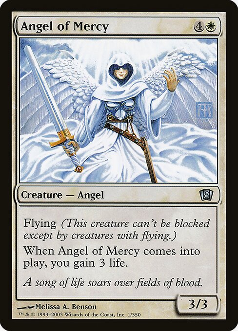 Angel of Mercy - Eighth Edition Uncommon Card