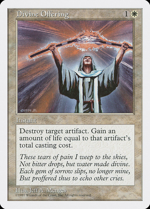 Divine Offering - Fifth Edition Common Card