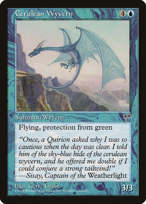 Cerulean Wyvern - Mirage Uncommon Card