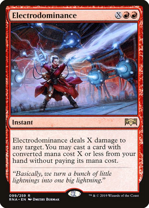 Electrodominance - Ravnica Allegiance Rare Card
