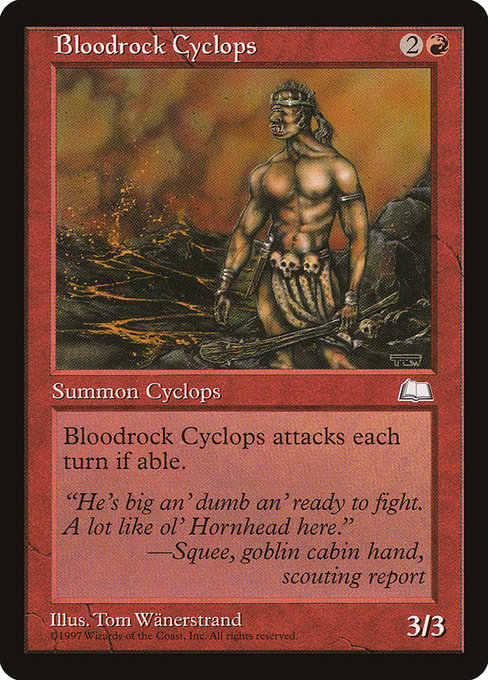 Bloodrock Cyclops - Weatherlight Common Card