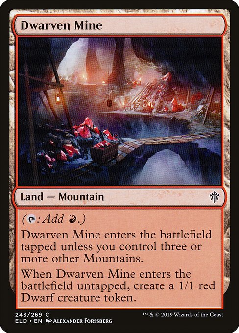 Dwarven Mine - Throne of Eldraine Common Card