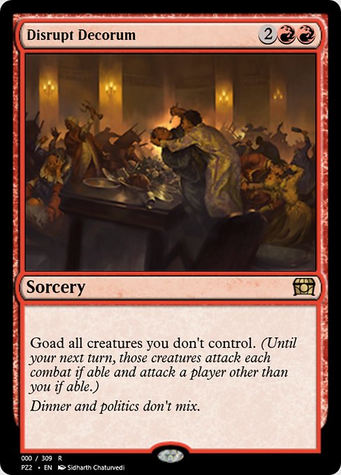 Disrupt Decorum - Treasure Chest Rare Card