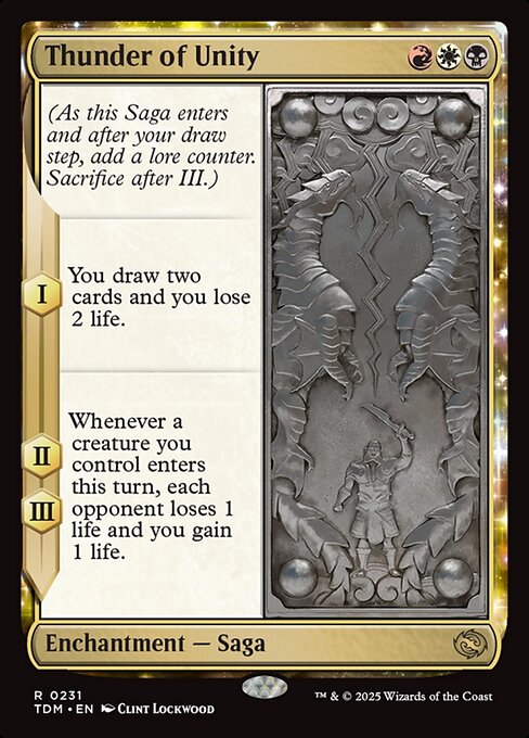 Thunder of Unity - Tarkir: Dragonstorm Rare Card