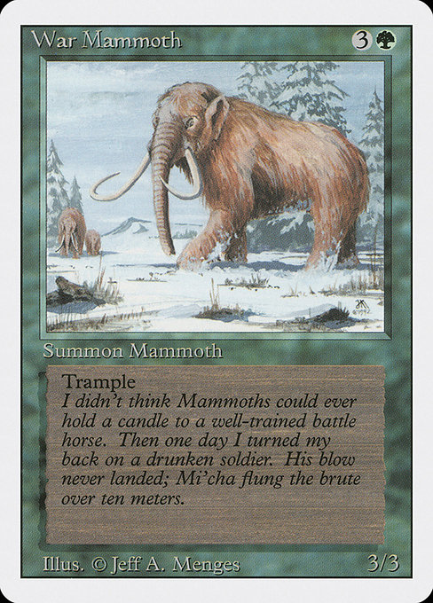 War Mammoth - Revised Edition Common Card