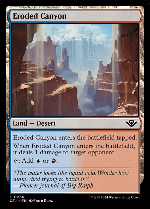 Eroded Canyon - Outlaws of Thunder Junction Common Card