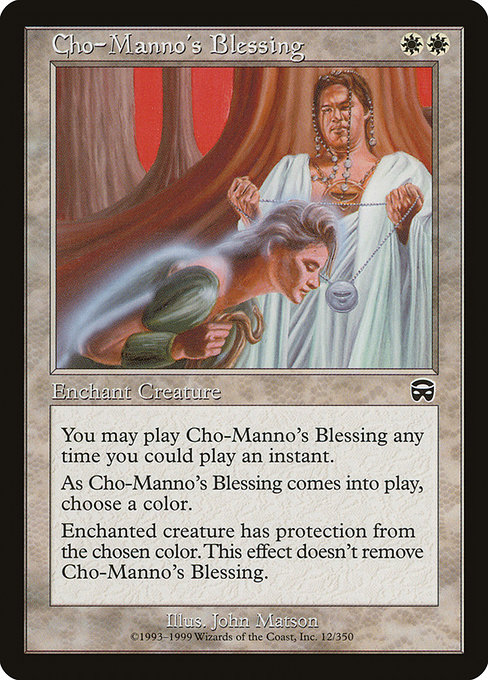 Cho-Manno's Blessing - Mercadian Masques Common Card