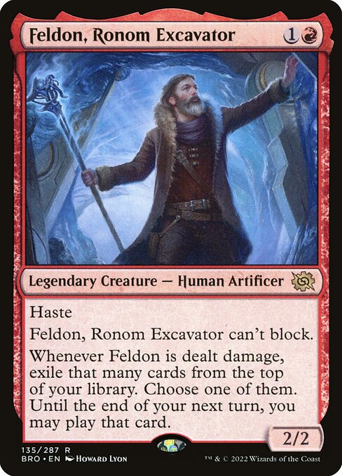 Feldon, Ronom Excavator - The Brothers' War Rare Card