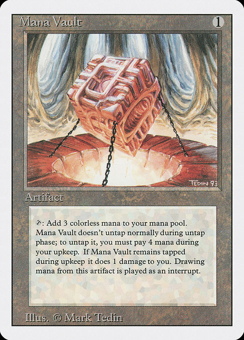 Mana Vault - Revised Edition Rare Card