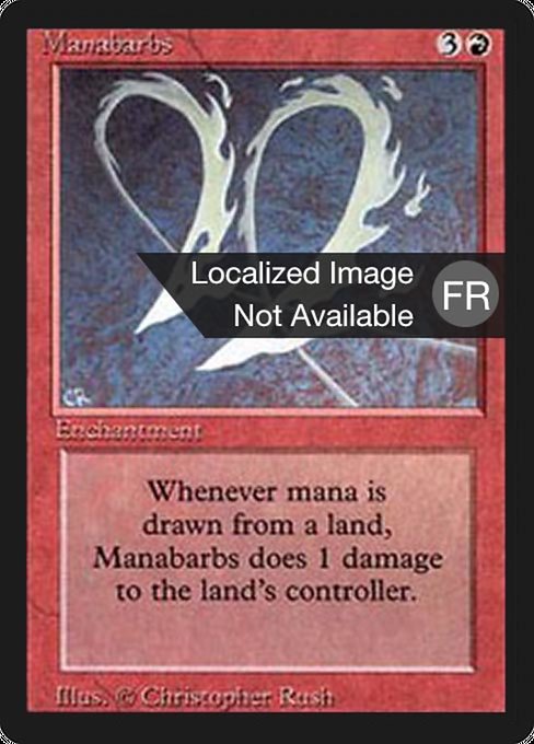 Manabarbs - Foreign Black Border Rare Card