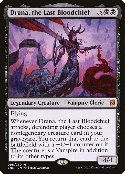 Drana, the Last Bloodchief - Zendikar Rising Mythic Card