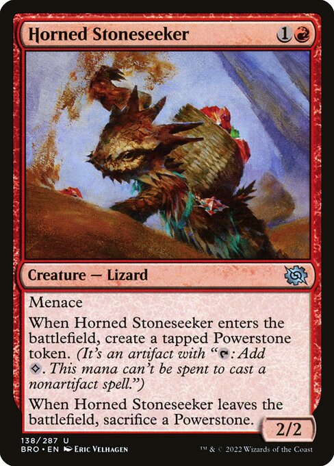 Horned Stoneseeker - The Brothers' War Uncommon Card