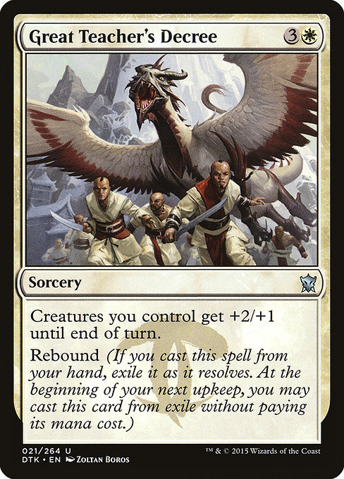 Great Teacher's Decree - Dragons of Tarkir Uncommon Card