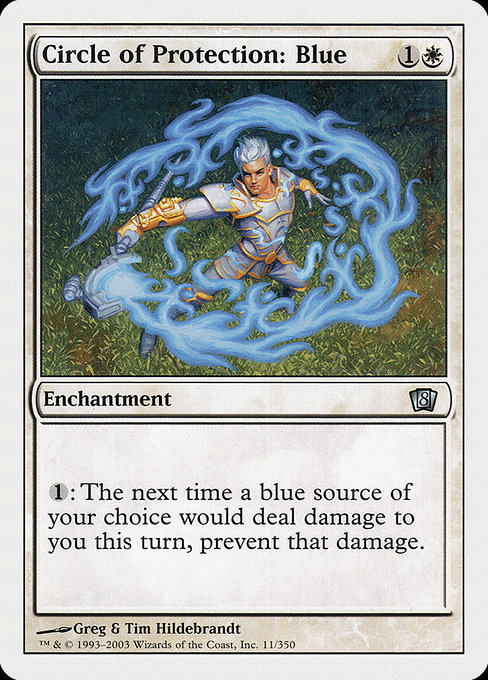 Circle of Protection: Blue - Eighth Edition Uncommon Card