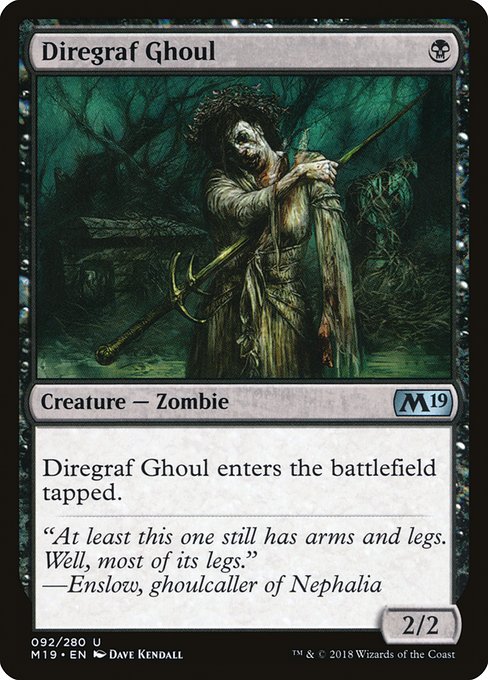 Diregraf Ghoul - Core Set 2019 Uncommon Card