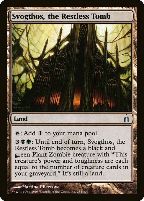 Svogthos, the Restless Tomb - Ravnica: City of Guilds Uncommon Card