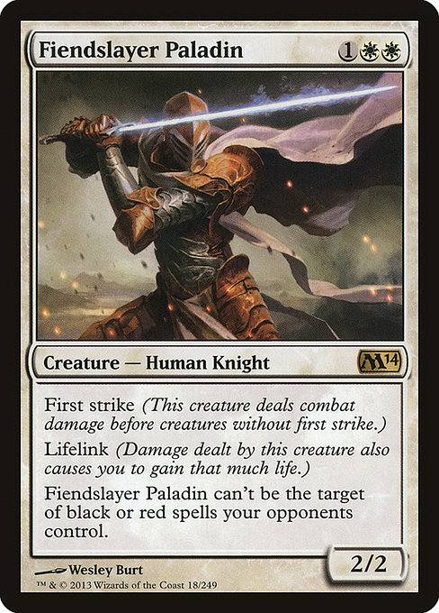 Fiendslayer Paladin - Magic 2014 Rare Card