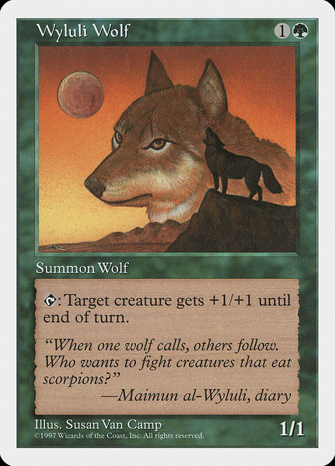 Wyluli Wolf - Fifth Edition Rare Card
