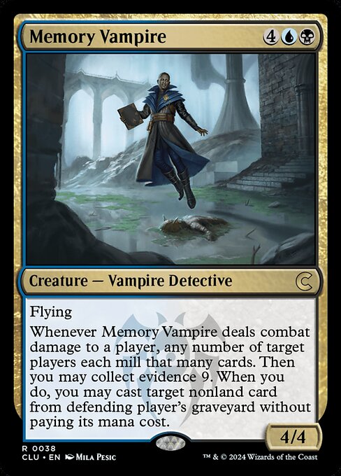 Memory Vampire - Ravnica: Clue Edition Rare Card