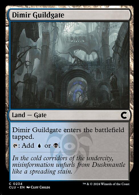Dimir Guildgate - Ravnica: Clue Edition Common Card