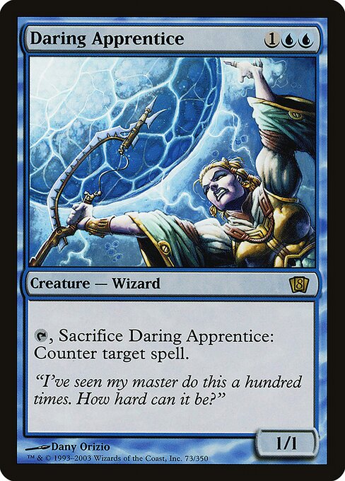 Daring Apprentice - Eighth Edition Rare Card