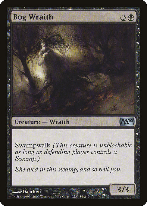 Bog Wraith - Magic 2010 Uncommon Card