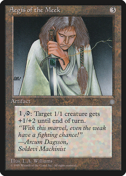 Aegis of the Meek - Ice Age Rare Card