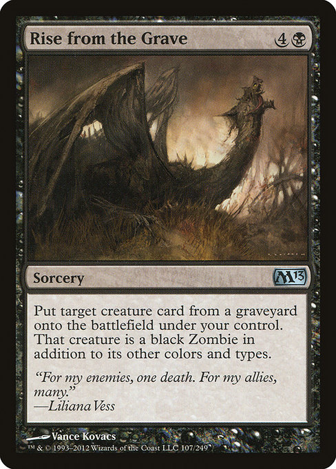 Rise from the Grave - Magic 2013 Uncommon Card
