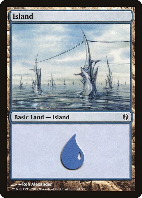 Island - Duel Decks: Venser vs. Koth Common Card