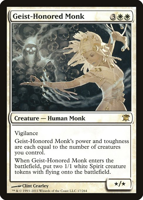 Geist-Honored Monk - Innistrad Rare Card