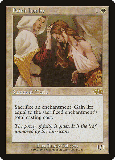 Faith Healer - Urza's Saga Rare Card