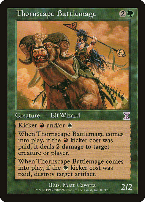 Thornscape Battlemage - Time Spiral Timeshifted Special Card