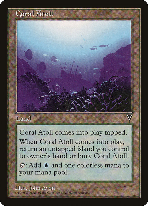 Coral Atoll - Visions Uncommon Card